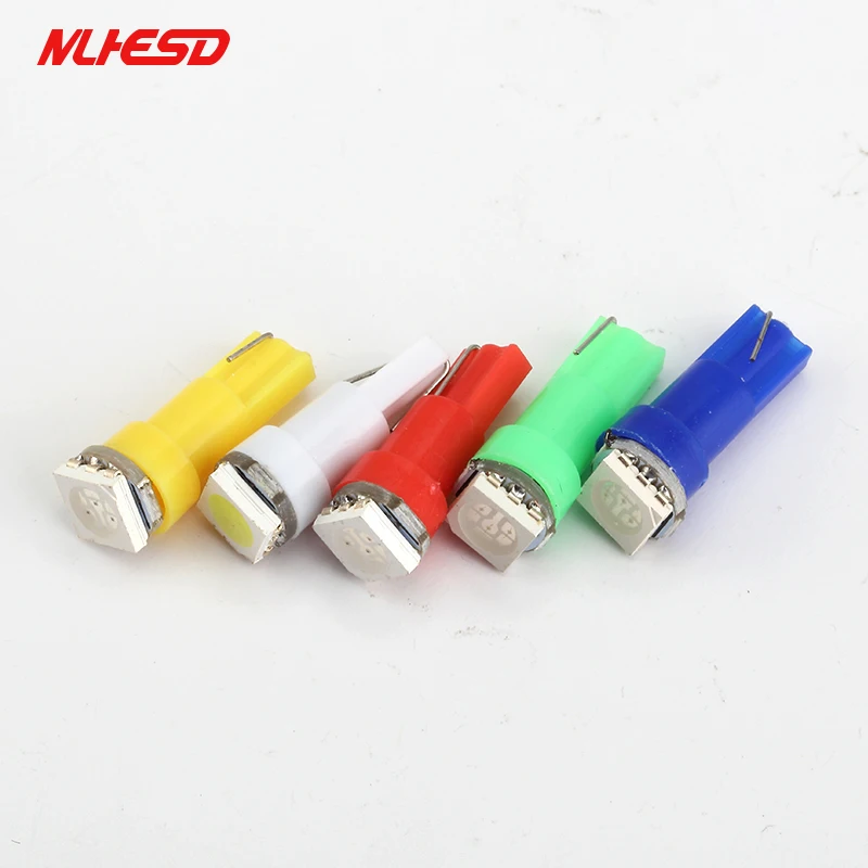 T5 led 5050 1SMD t5 лампа с клиновидной основой для приборных панелей (калибровочных