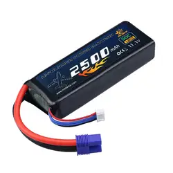 Melasta 2500 мАч 3 s 11.1 В 50C lipo Батарея гоночный автомобиль Батарея 14awg с EC3 Plug Батарея для RC автомобиль