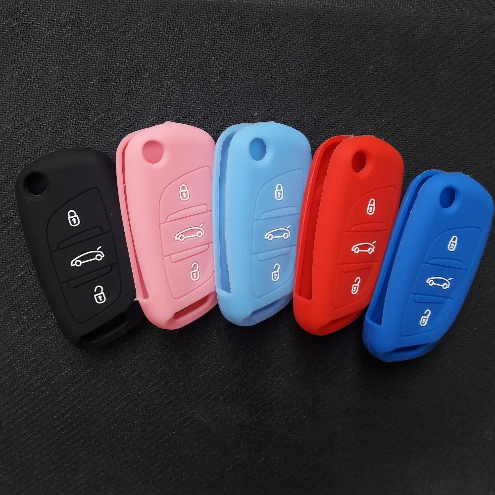 Silicone Skin Jacket Cover Holder fit for Nissan Remote Key Case Shell 3 BTN RS