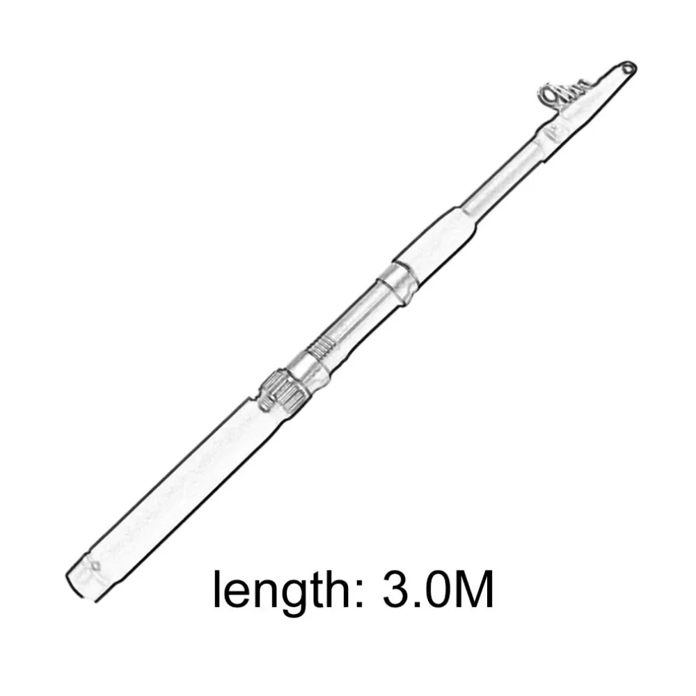 Рыболовные снасти высокая производительность приманка рыболовной удочки вращающийся литейный стержень Портативный телескопическая удочка 2,1/2,4/2,7/3/3,6 м