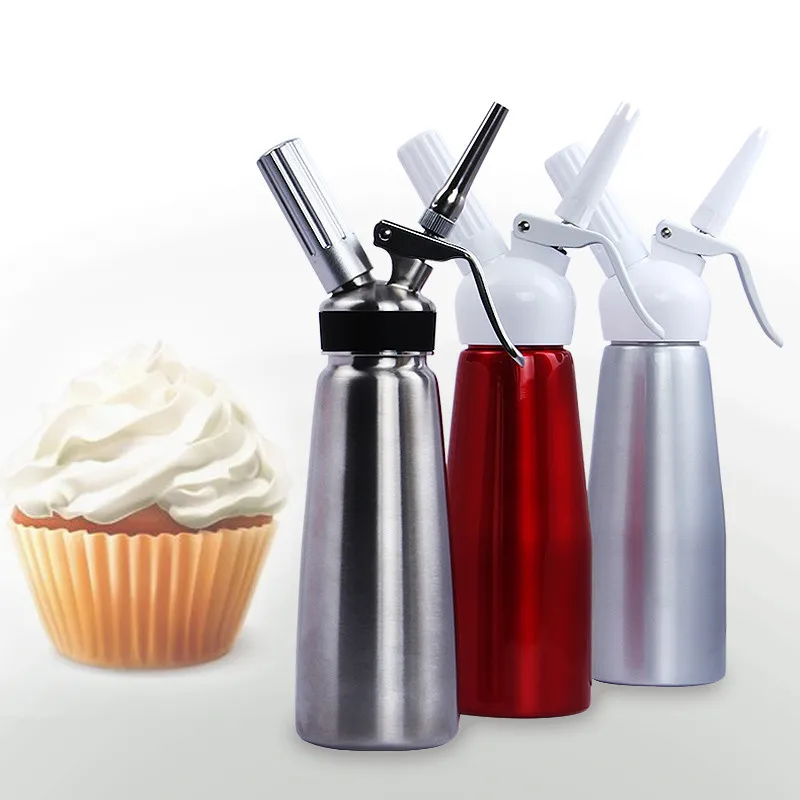 Stainless Steel Cream Whipper Milk Frother Butter Dispenser 0.5L Fancy
