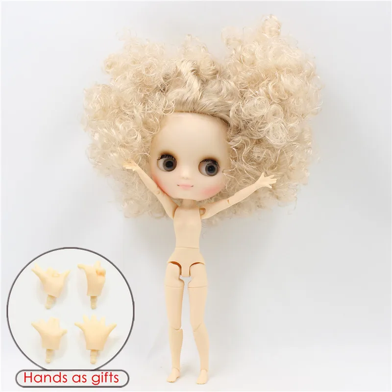 Фабрика Блит кукла middie кукла 1/6 bjd 1/8 bjd сестра семья дикие Кудри волосы розовый коричневый девушка подарок игрушка - Цвет: middie