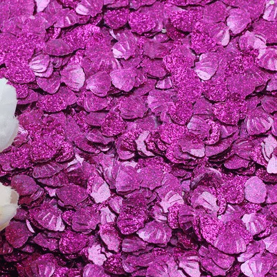 6*8 мм блестящая оболочка Блестки Свободные Sequines пайетки DIY Скрапбукинг свадебный дизайн ногтей украшение для маникюра блестящие конфетти - Цвет: gillter rose red