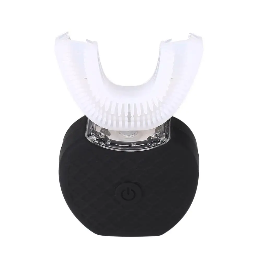 Электрическая зубная щетка полностью автоматическая 3D уход за полостью рта очиститель зубная щетка es перезаряжаемая отбеливание зубов звуковая зубная щетка - Цвет: black