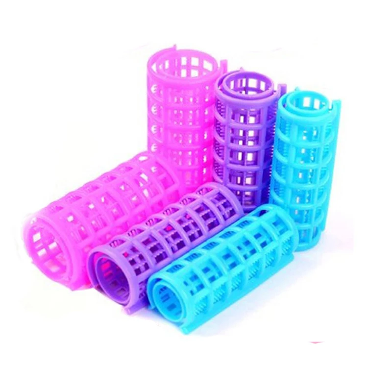 Волшебные бигуди Сделай Сам DIY бигуди для волос салонные бигуди Ролики Инструмент из мягкой кожи Большие парикмахерские инструменты для создания объема Пластик бигуди 6/8/10/12 шт