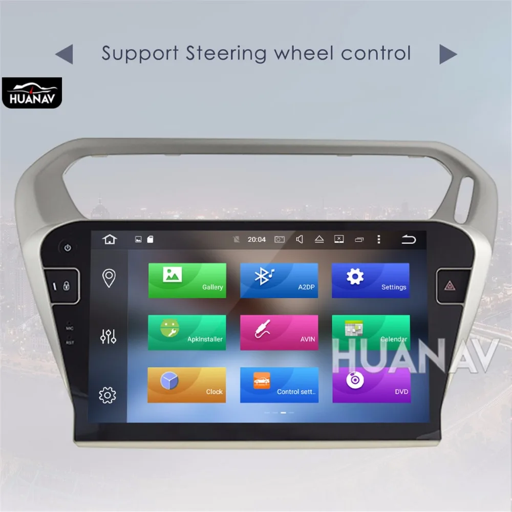 Автомобильный dvd плеер GPS навигация для PEUGEOT 301 2014 2017 Citroen Elysee Android8/Android7