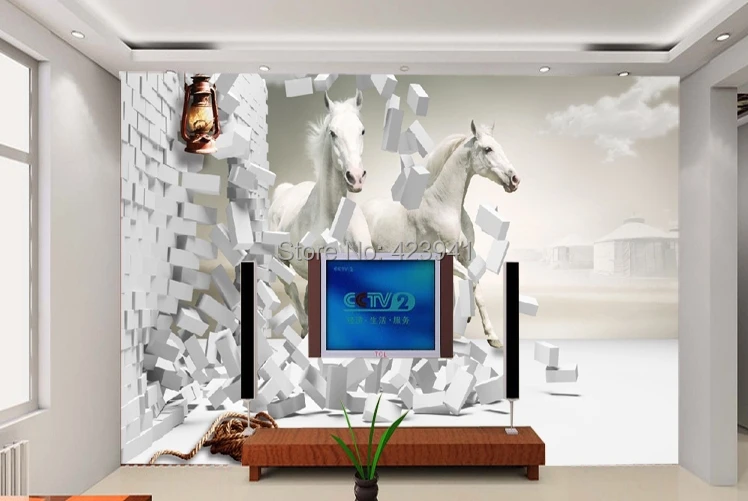 

42 Can be customized 3 d visual space home decoration mural art wallpaper good quality fashion wall stickers home decor