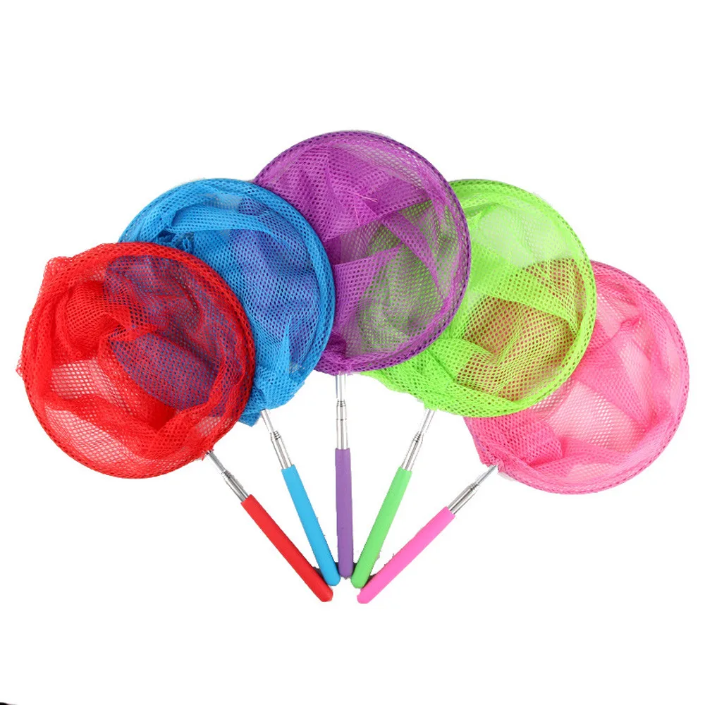 

Kids Extendable Fishing Butterfly Bug Insect Net Telescopic Handle Toy 20cm KIT Catching Tool fishing net foldable #