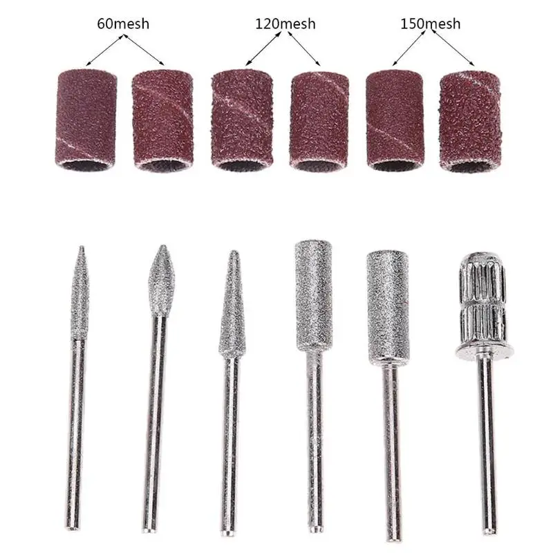 Dremel роторные инструменты дерево фрезерные заусенцы резак набор Dremel аксессуары мульти электрический ногтей сверла полировки 12 шт./компл./