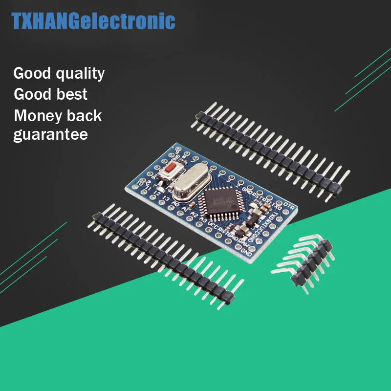 

Pro Mini atmega328 Mini ATMEGA328P 5V 16MHz Module With Crystal Oscillator Pins Replace ATMEGA128 for Arduino Nano