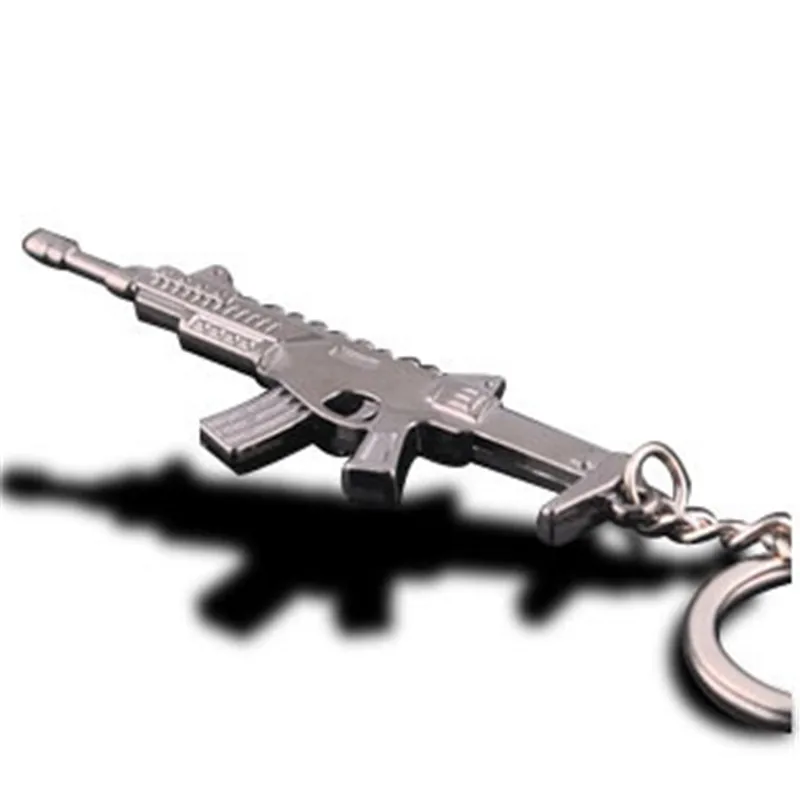 С подарочной коробкой имитация модели оружия брелок мужской Mini M4A1 AK47 пистолет