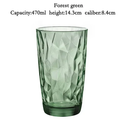 Green 470ml Термостойкие бессвинцовые Хрустальные чашки, красочные стеклянные бокалы для виски, пивные бокалы, бокалы для вина, креативные бар, отель, свадебная Питьевая Посуда - Цвет: Green 470ml