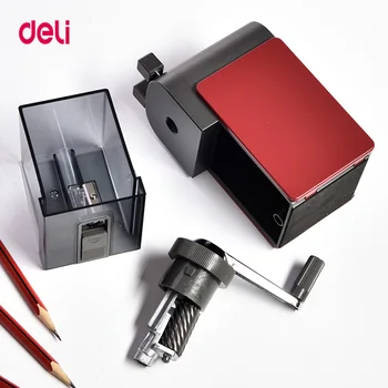 

Deli high quality metal manual pencil sharpener Pencil Sharpener Creative Hand Pencil Sharpener Student Gift Pencil Sharpener