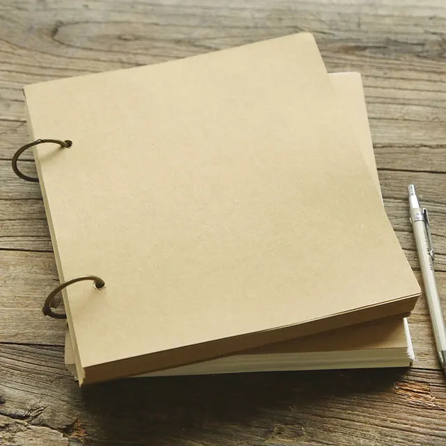 retro diary kraft paper