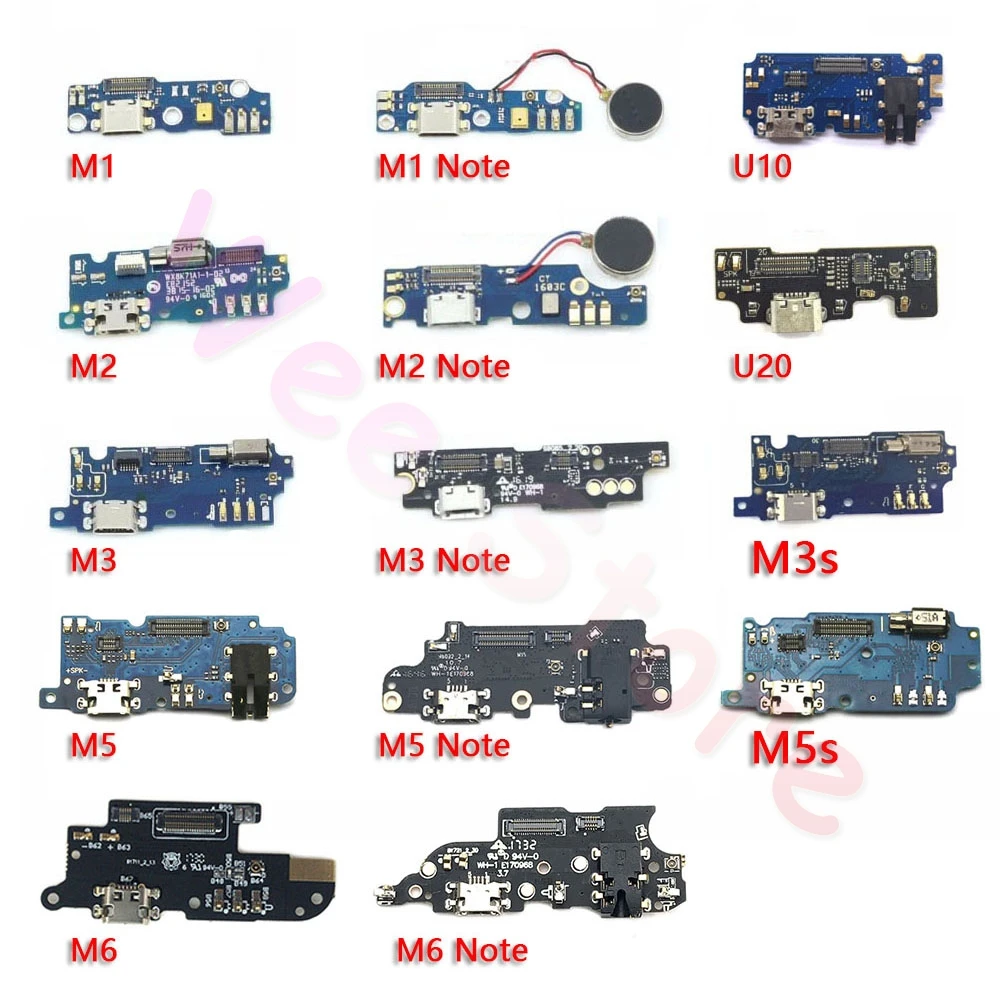 

USB Charging Connector Port Charger Dock Flex Cable For Meizu M1 M2 M3 M3S M5 M5s M6 Note Mini U10 U20 Original Phone Parts