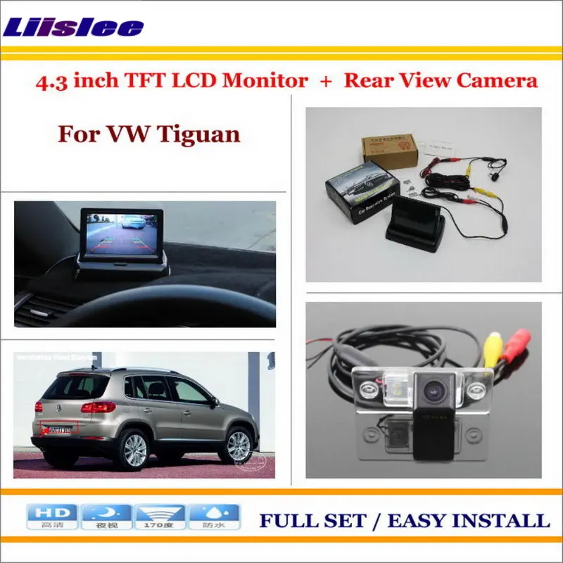 Автомобильная камера для VW Tiguan 2007-2014 заднего вида 4 3 дюйма TFT ЖК-экран монитор