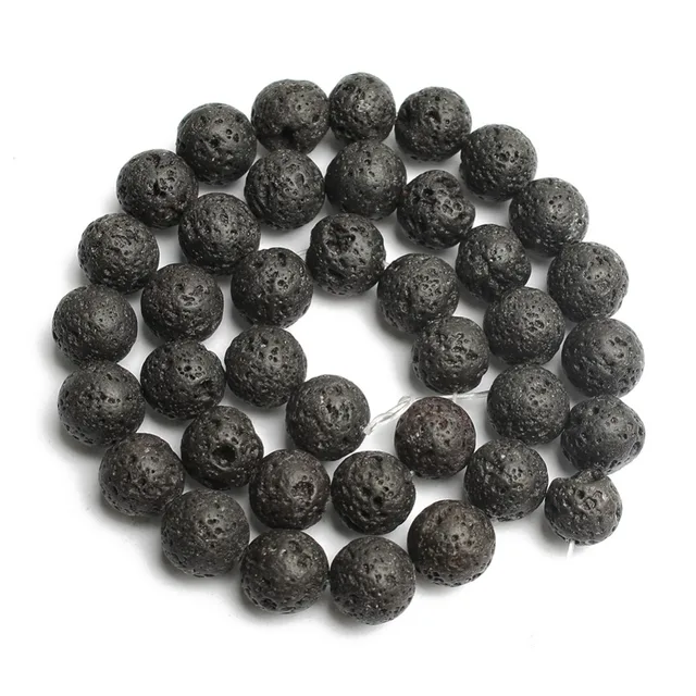 Pulsera De Piedra Volcánica Pulsera De Cuentas De Piedra Vol | Cuotas Sin Interés
