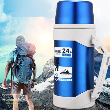 

1.5L Professional Outdoor Camping Hiking Car Travel Water Thermos Stainless Steel Insulated Vacuum Flask Portable Thermal Bottle