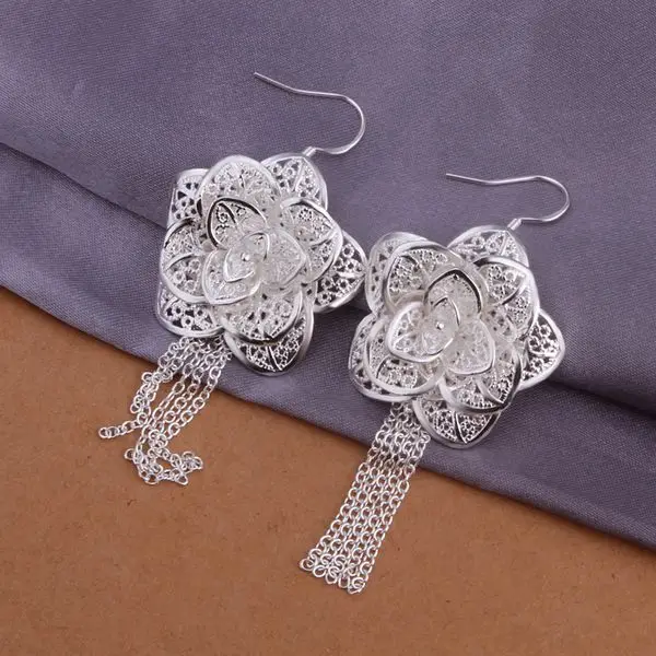 925 jewelry silver plated earrings , 925 sterling silver fashion ...