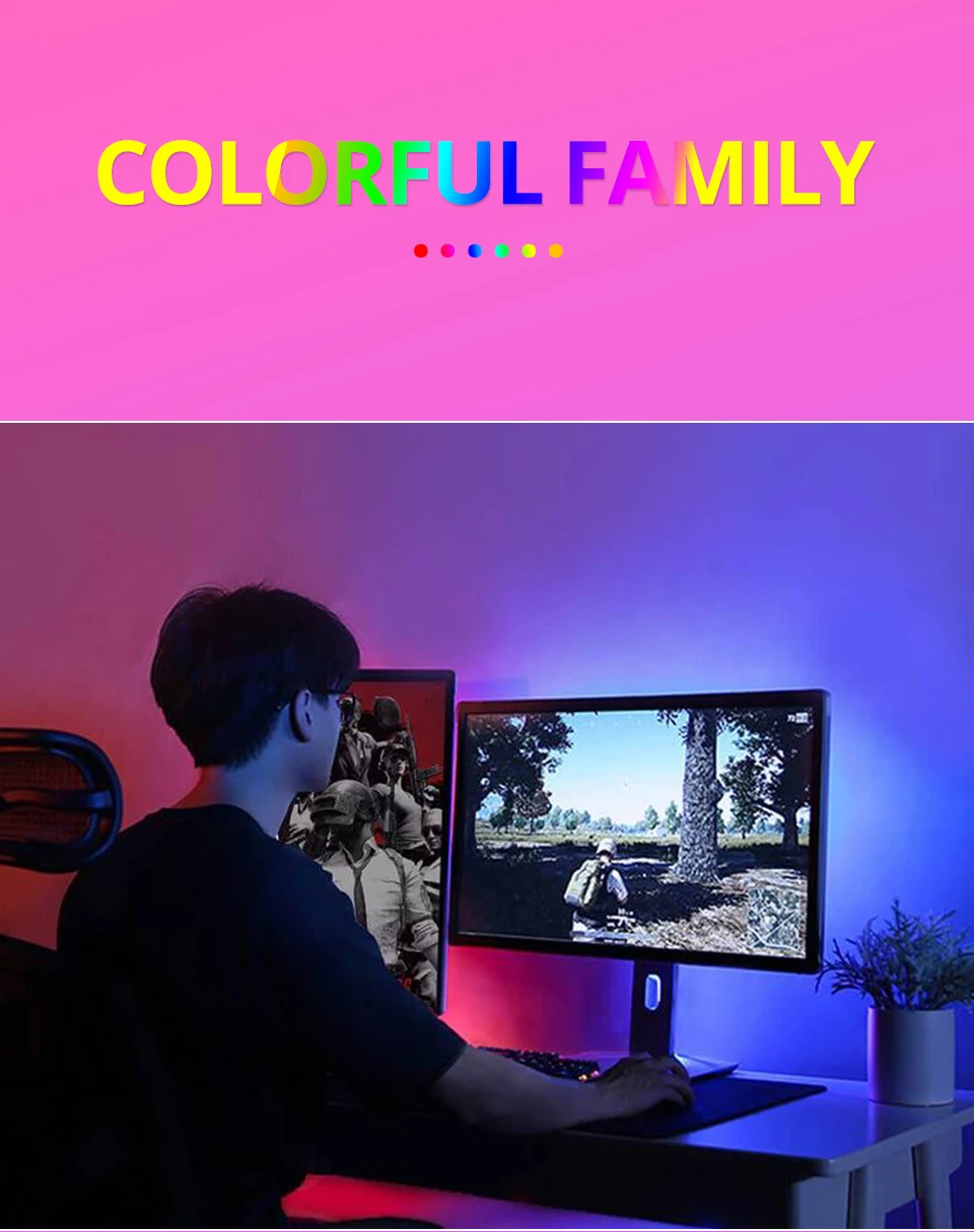 LED Night Light Lamp IR Remote with Music Controller Waterproof RGB USB Night Lights for Children Atmosphere LED Night Lamp (6)