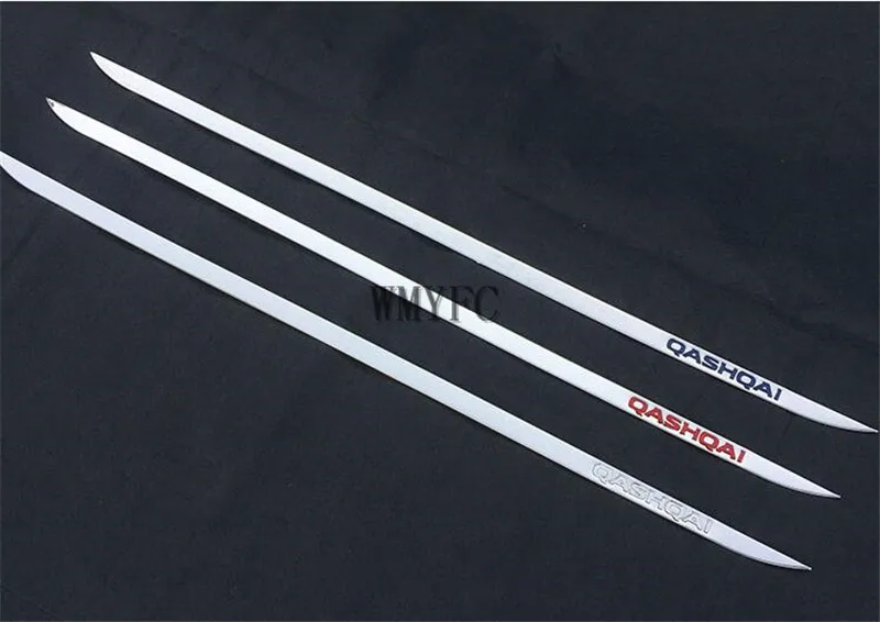 Skup Pasuje do Nissan Qashqai j11 2014 2019 tylne tylne drzwi naklejki z płytą tylną ze stali nierdzewnej drzwi klapa tylna akcesoria samochodowe do stylizacji