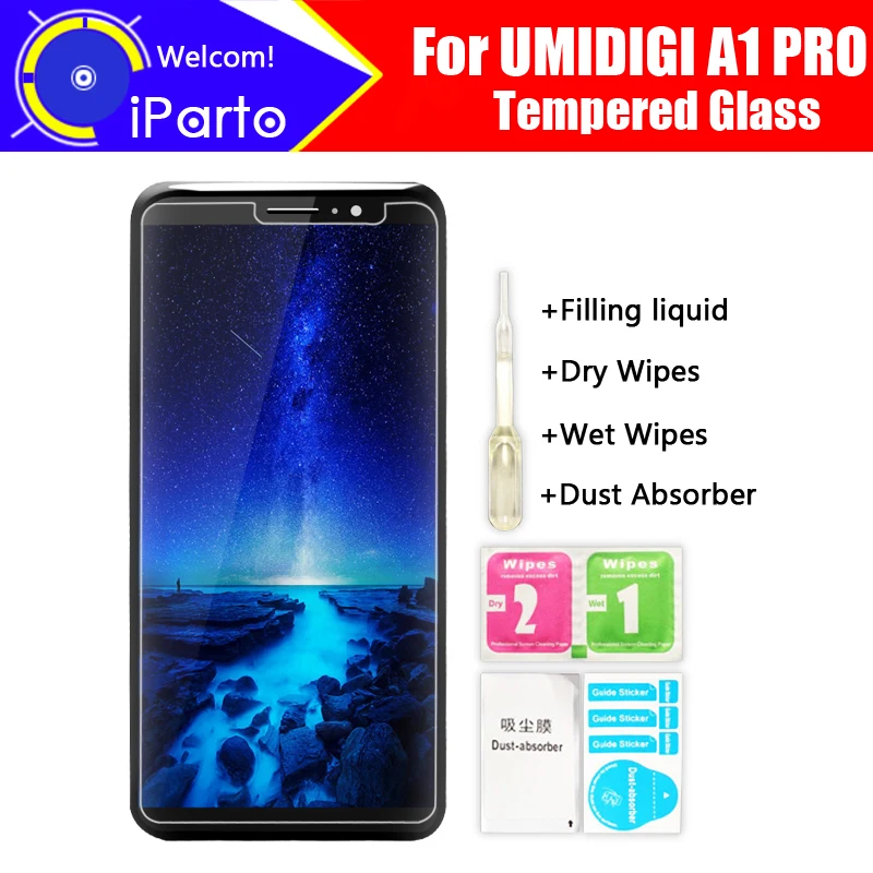 UMIDIGI A1 PRO закаленное стекло 100% оригинальная Премиум 9H 2.5D Защитная пленка для