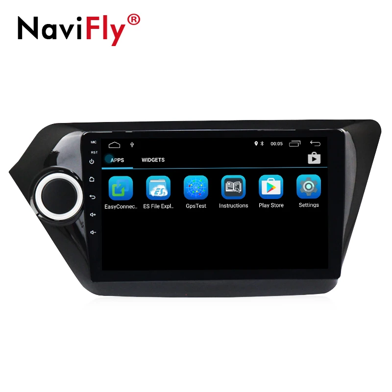 Cheap Navifly 9inch Android 8.1 Car multimedia player for Kia k2 RIO 2010 2011 2012 2013 2014 2015 Car radio GPS Navigation BT FM RDS 2