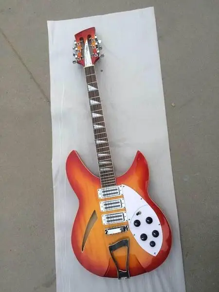 

New Arrival Free Shipping Rick..Electric Guitar 325330 Model 12 String 3 pick ups In Cherry Sunburst Best Quality