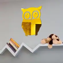 Абсолютно новое и высокое качество 3D зеркало в форме Совы виниловая Съемная наклейка домашний декор искусство леверт Dropship 2jul5