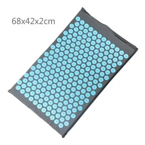Акупунктурный Массажный коврик для йоги, подушка, коврик для йоги, массажная подушка с подушкой - Цвет: Blue Gray