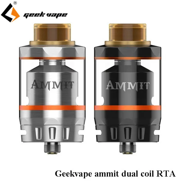 original GeekVape Ammit Dual Coil RTA atomizer e cigarette rebuildable RDTA top filling font b vape