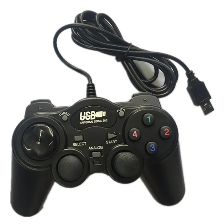 

Wired Joypad Gamepads Gamepad Joystick USB2.0 Shock Game Controller For PC Laptop Computer Good Gift