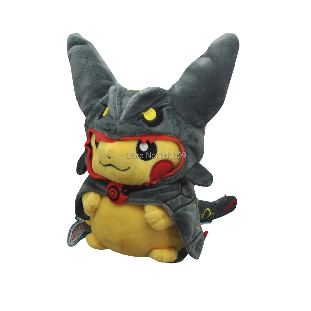 2 цвета Косплей Rayquaza Pikchu " плюшевые куклы мягкие лучшие подарки розничная