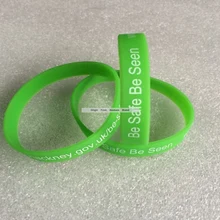 Дешевые модные повязки на запястье, текстовый логотип печать силиконовый браслет, подарок Акция 50 шт./партия