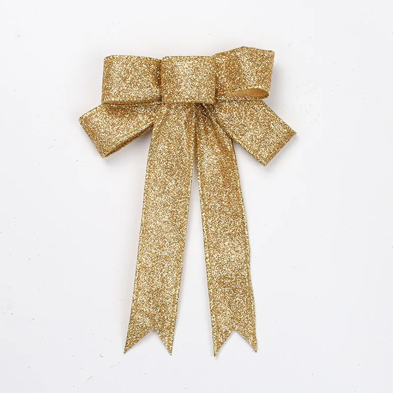 

23CM Large Red Christmas Bow for Christmas Gifts and Decorations New Bowknot for Tree Wreath Ornaments