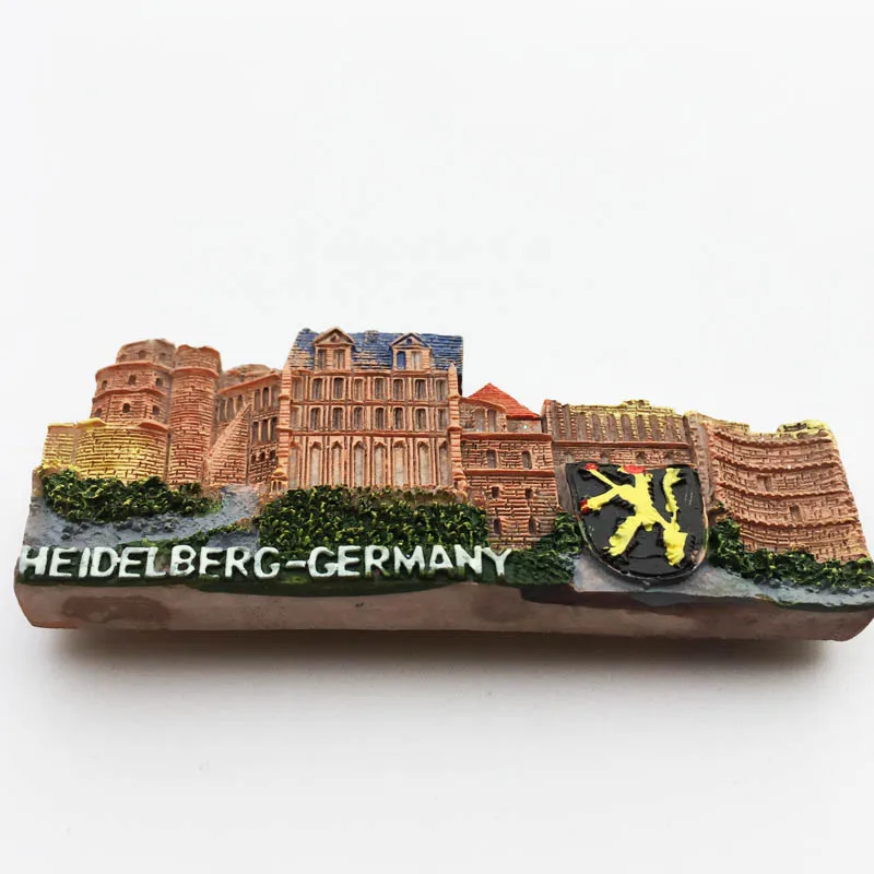 Личи Германия Heidelberg замок холодильник магнитная наклейка креативный магнит на