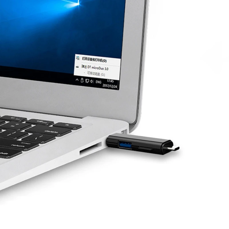 Multifunction 3 in 1 Type C Micor USB High Speed OTG Card Reader With TF Card 5