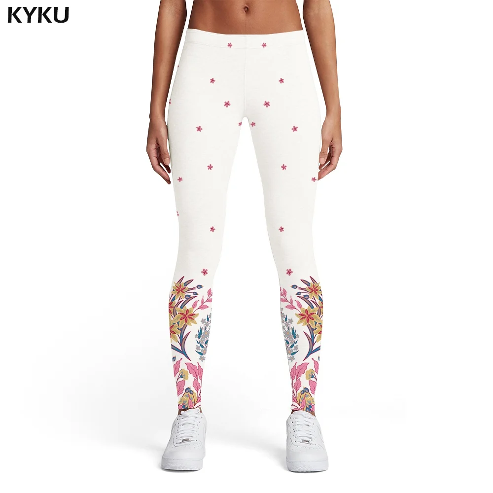 spanx leggings KYKU Brand Rainbow Leggings Women Colorful Sport Psychedelic Sexy Stripes Printed pants Gothic 3d Print Womens Leggings Pants flare leggings Leggings