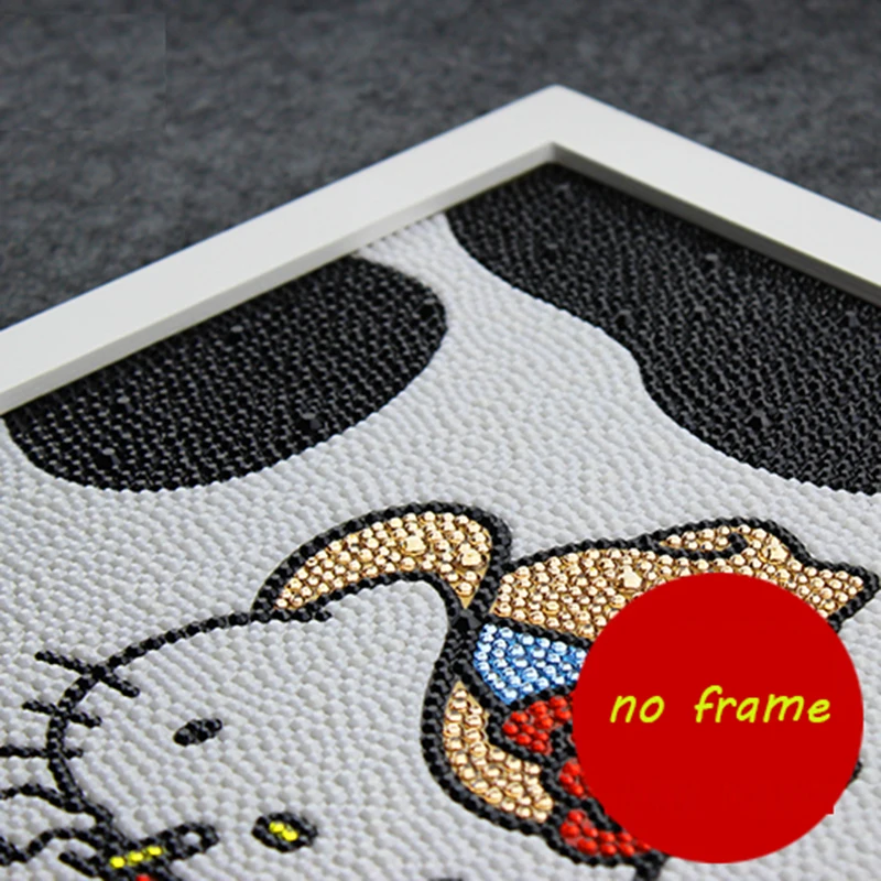 Алмазная живопись Hello Kitty 5D 30*40 см круглые алмазные Стразы алмазная вышивка для