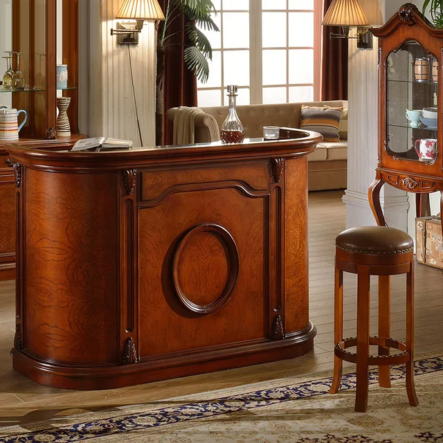 American Bar Continental Cashier Counter Tables Wood Reception American Bar Continental Cashier Counter Tables Wood Reception Desk Cafe Home Living Room Cabinet