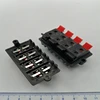 Red and black spring terminal block 2 rows of 8 10-bit 12-bit 1 row 2 4-speaker amplifier wiring clamp ► Photo 3/5