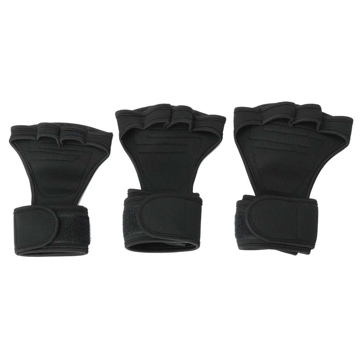 1 Pair Fitness Weight Lifting Gloves Anti-skid Sport Body Building Training Protective Gloves For Men Women
