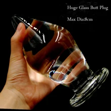 New Size 16cm*8cm Super Huge Big Crystal Glass Anal Plugs,Butt Plug Anal Dildo,Anal Plug Large Sex Toys For Woman Man,Sex Shop