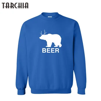 

TARCHIA Men Hoodies BEER Printed Fashion Mens Hoodies Cotton Pullover Casual Men Coat Sweatshirt Hoodie Male Long Sleeve Tops