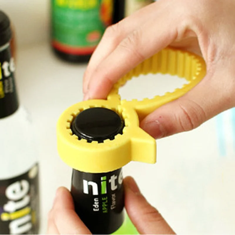 

Non-slip small yellow duck Universal Silicone Bottle Opener multifunction tin screw cap labor-saving device for kitchen gadgets