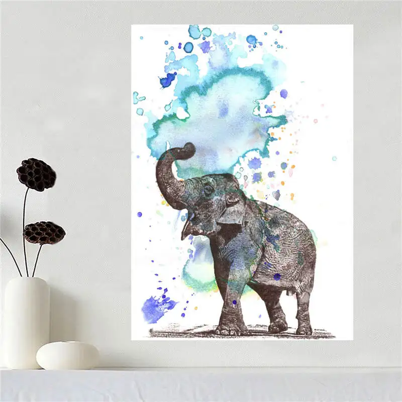 Custom canvas poster elephant poster Home Decoration cloth fabric wall