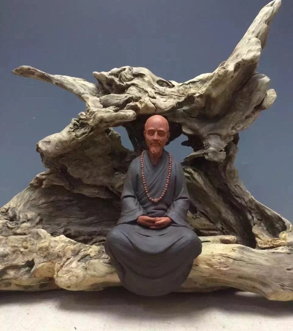 

9'' China Famous Monk Master Hong Yi Figurine Statue