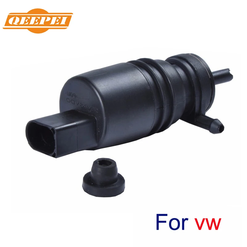 QEEPEI Windshield Windscreen Washer Pump For VW Jetta Golf Passat Eos