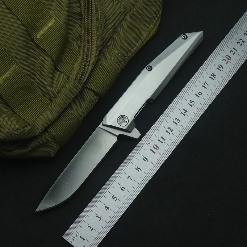 

Mountain pig cloth plug folding knife ball bearing 8cr14mov blade steel handle outdoor camping multi-purpose hunting EDC tools