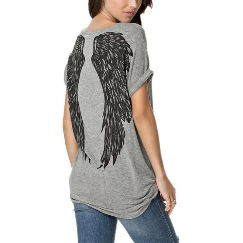 t shirt with wings on back